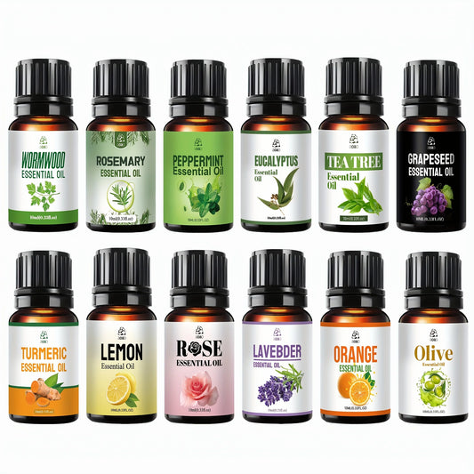 Aoao 12pc Skin Care Essential Oil Set For Massage Facial