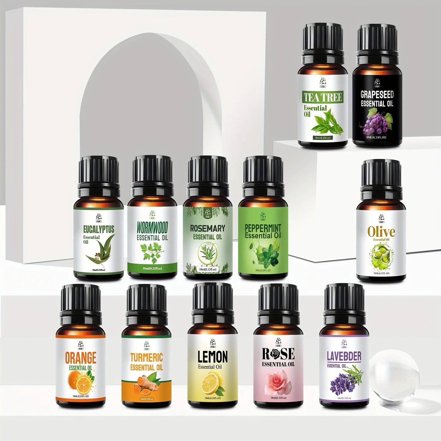 Aoao 12pc Skin Care Essential Oil Set For Massage Facial