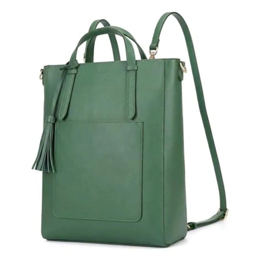 Tote Bag Convertible Backpack for Women Vegan Leather Handbag Multifuction Shoulder Bag