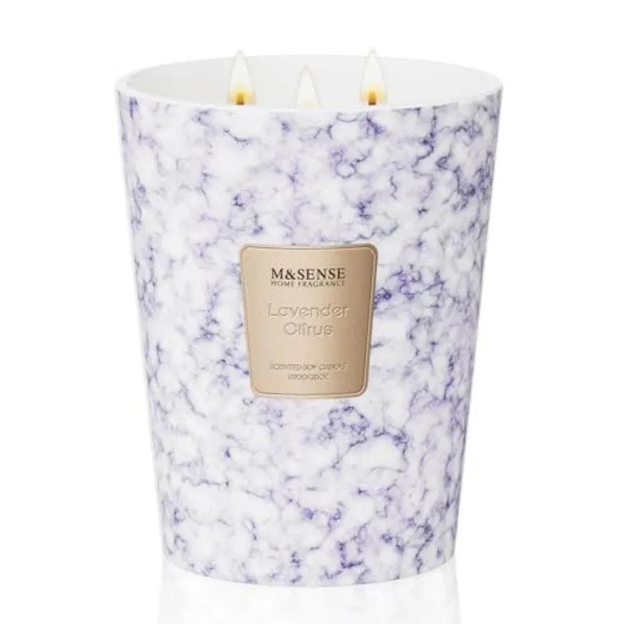 Extra Large Candle 150H Scented 3-Wick Highly Scented Jar Candles XL Candle for Home Decor Long Lasting Aromatherapy Candle for