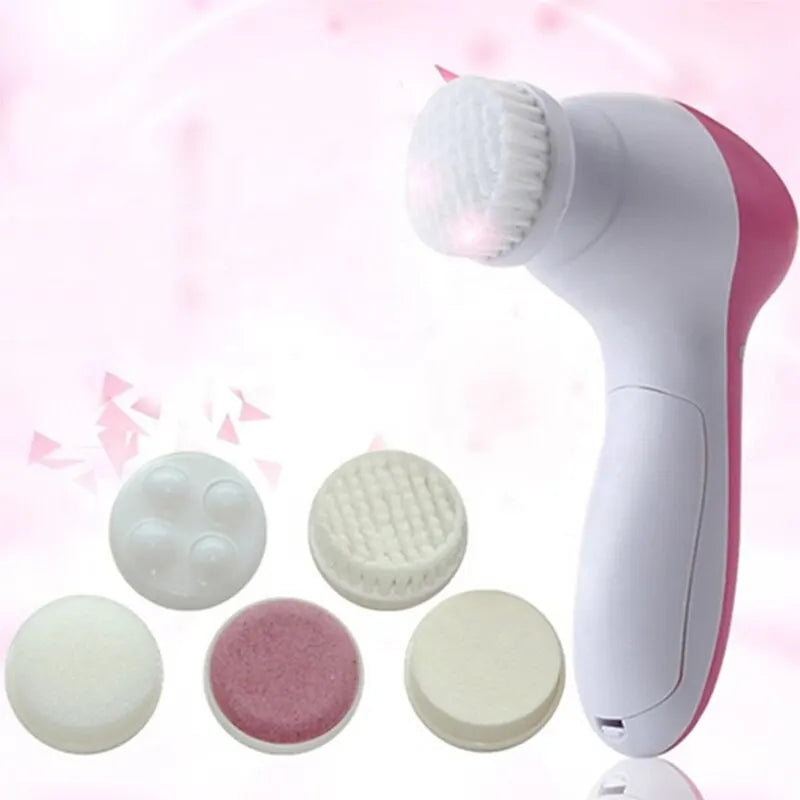 Electric Facial Cleaner Five In One Cleansing Brush Skin Care