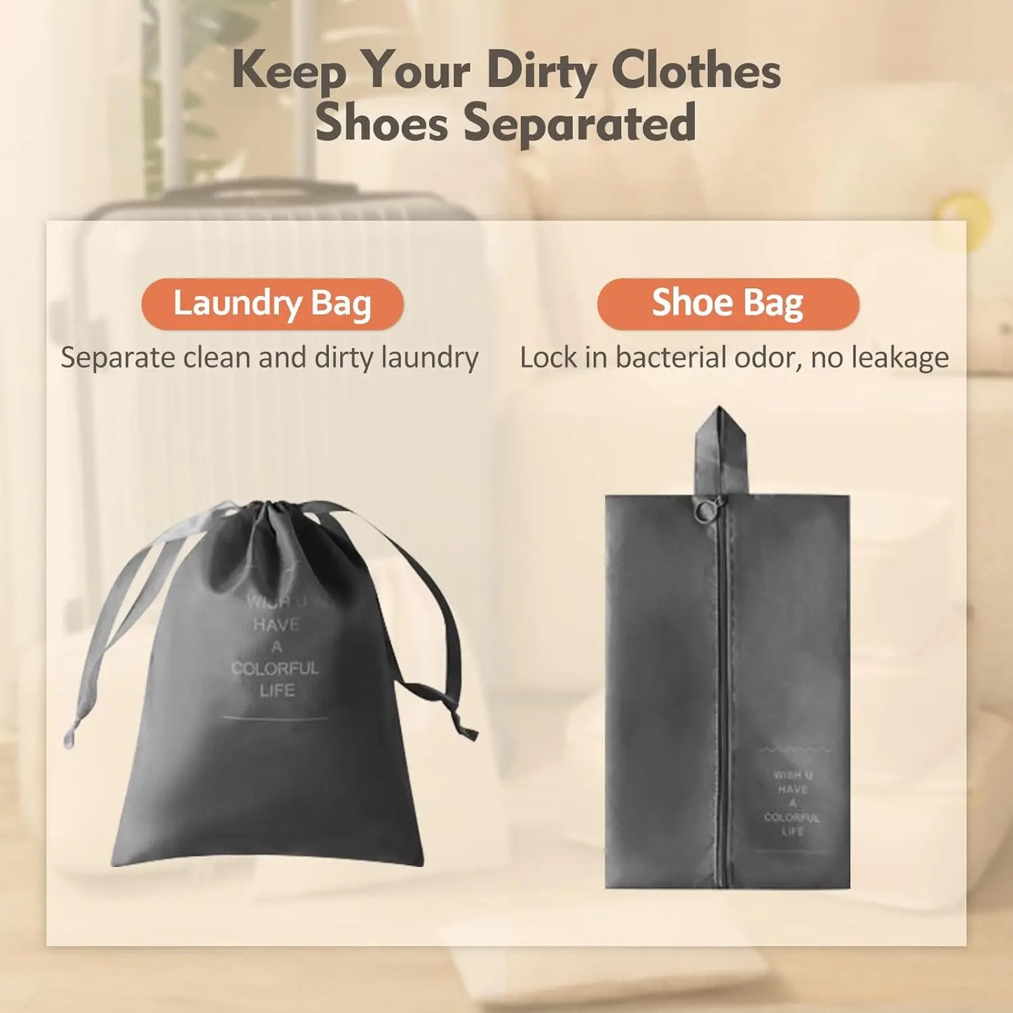 Packing Cubes for Travel - 8pcs/ Set Luggage Organizer Bags for Family, Mesh Breathable Travel Packing Cubes for Suitcases Durable Travel Essentials Bags Set