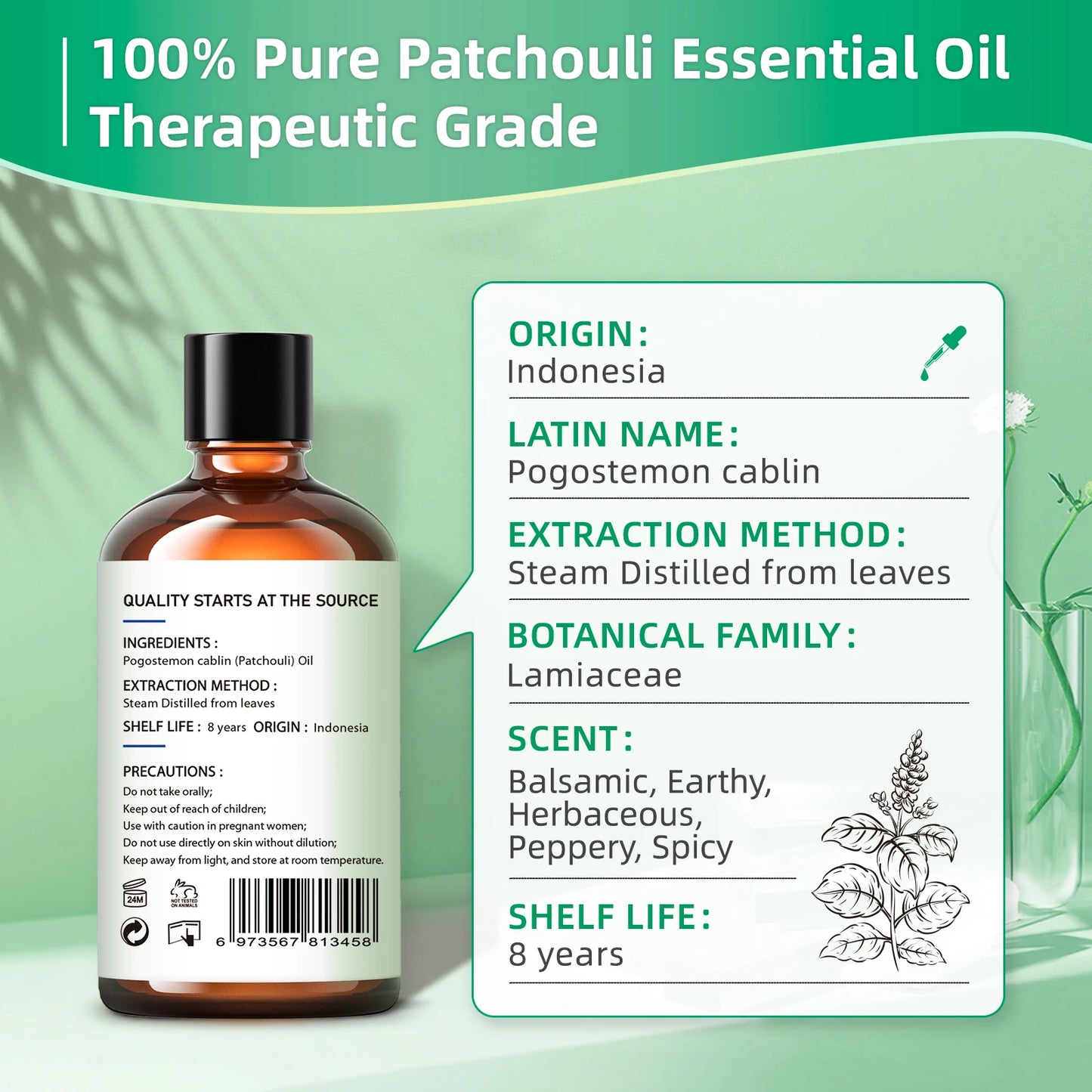 HIQILI 100ml Essential Oil, Various Fragrances To Choose From, 100% Natural Aromatherapy, Diffuser, Humidifier, Candle