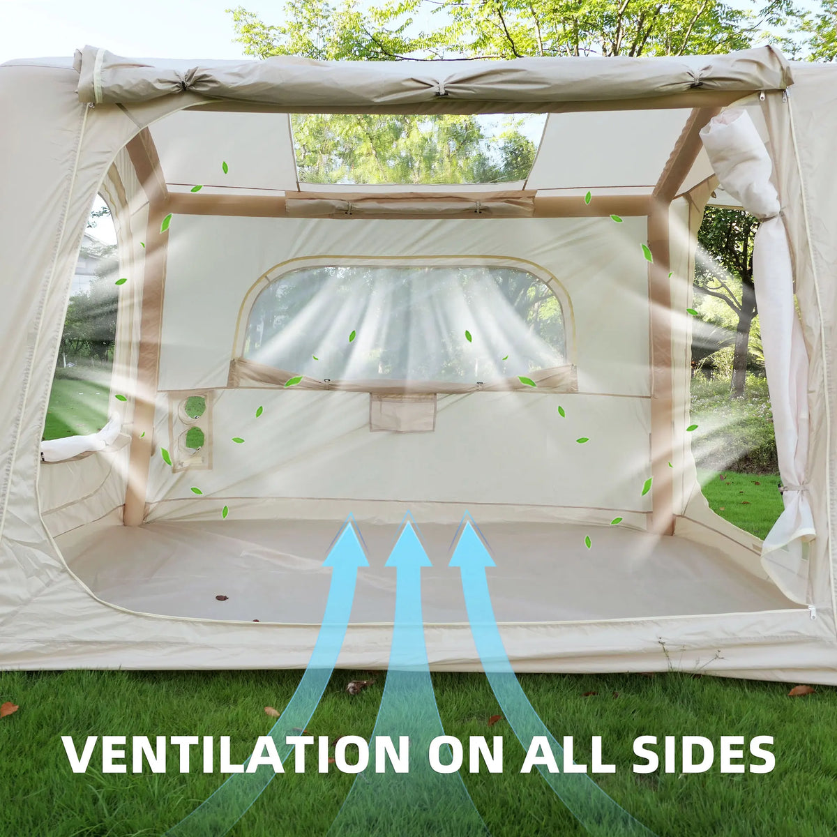 Waterproof Inflatable Camping Tent For Family Outdoor Use