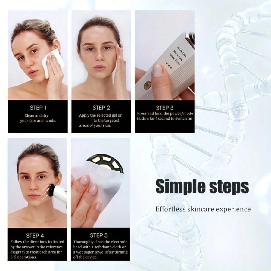 3 In 1 Light Therapy Facial Device V Shaped Massager