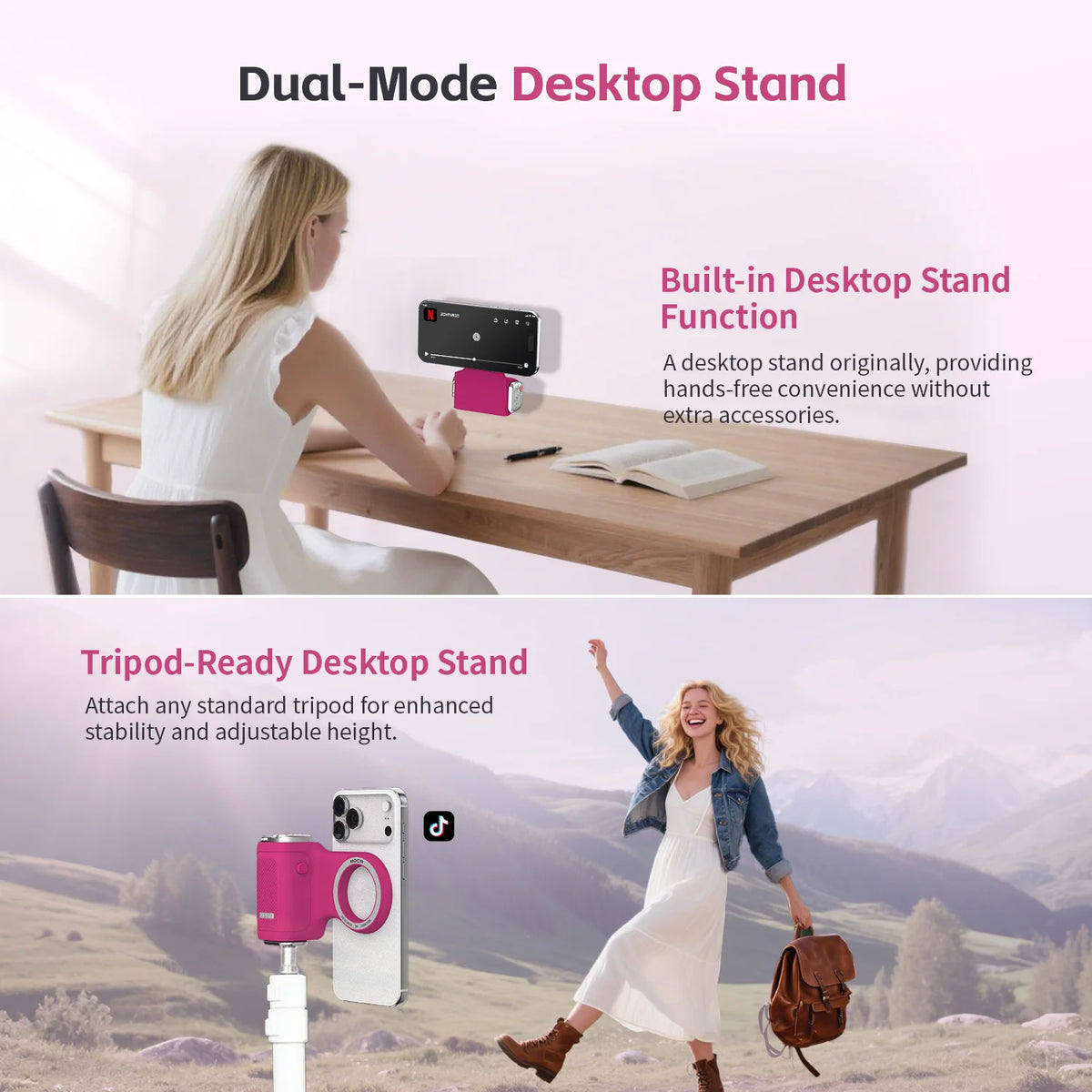 Comitok Moca Magnetic Camera Grip With Detachable Bluetooth Remote