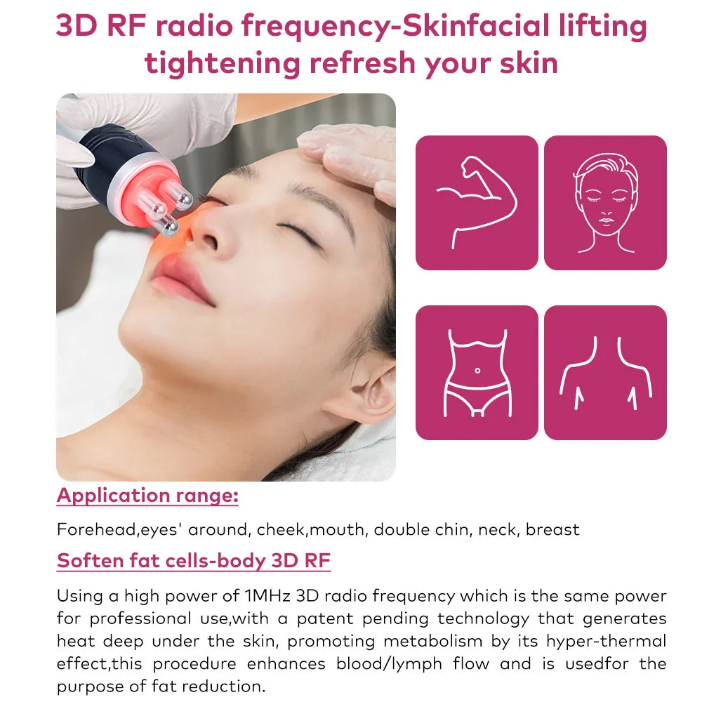 4 in 1 80K Cavitation Ultrasonic Body Slimming Machine Beauty Devic  Facial Massager Skin Tighten Face Lifting Vacuum Suction