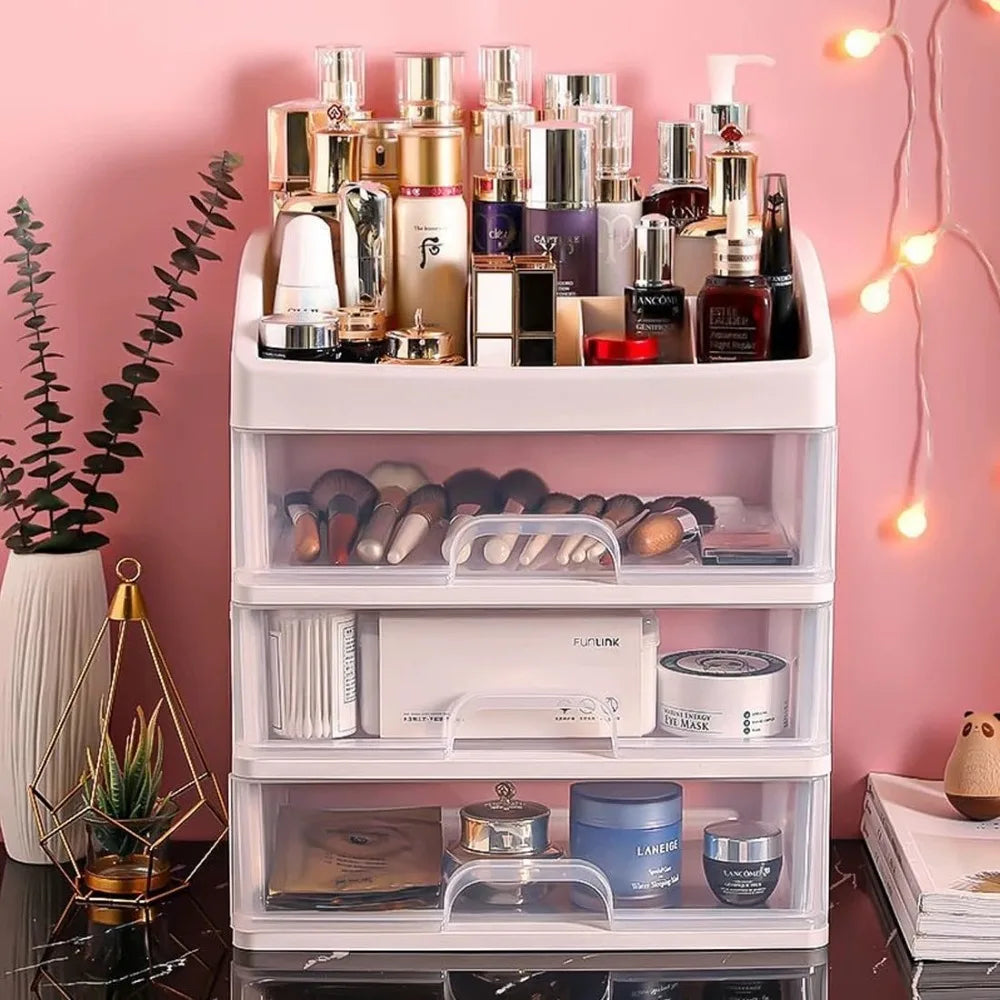 AEDG Multi-Layer Desktop Storage Box Organizer for Cosmetics and Jewelry