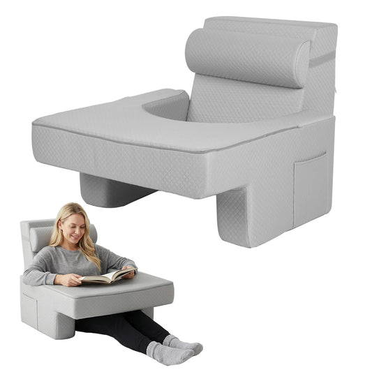 Reading Pillow With Arms And Pockets For Adults Home Use