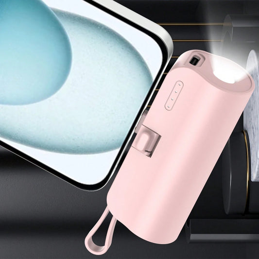Portable 5000mAh Power Bank With Built In Type C Output