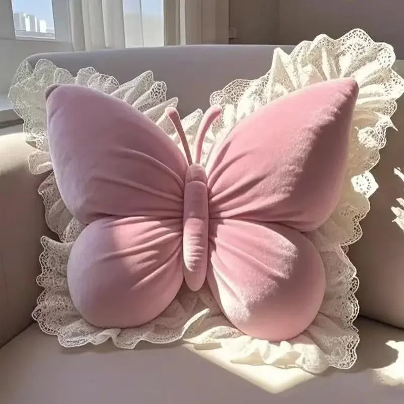 Princess Butterfly Decorative Pillow Cushion For Home Office Car Sofa