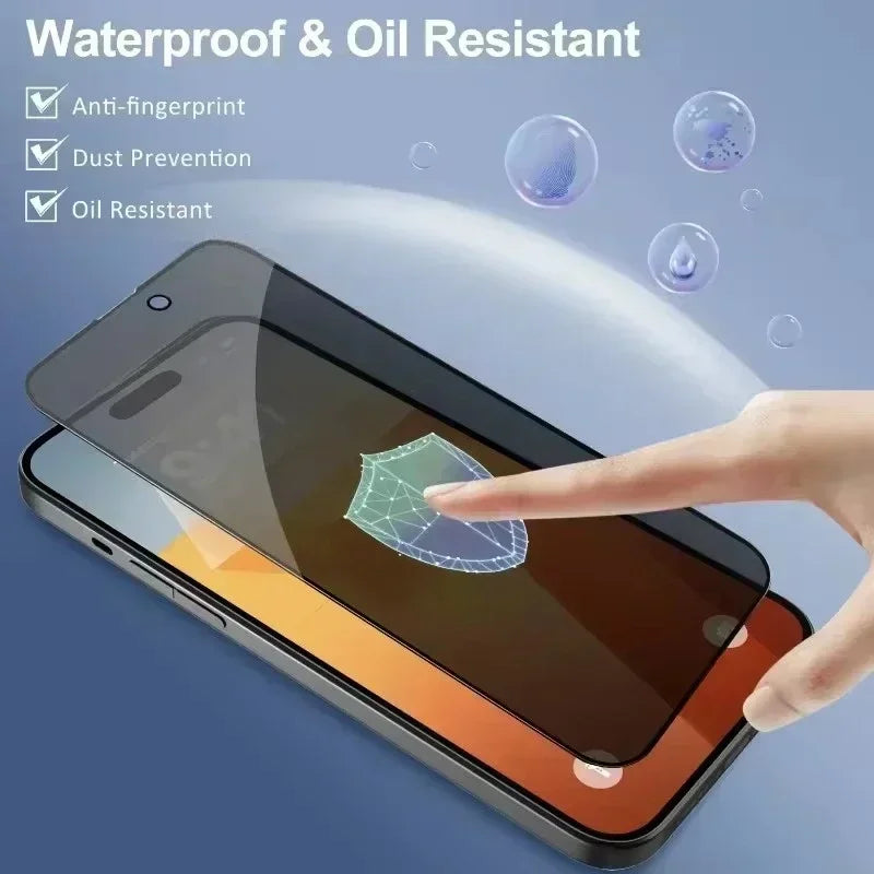 Anti Spy Privacy Tempered Glass Screen Protector iPhone Anti Fingerprint