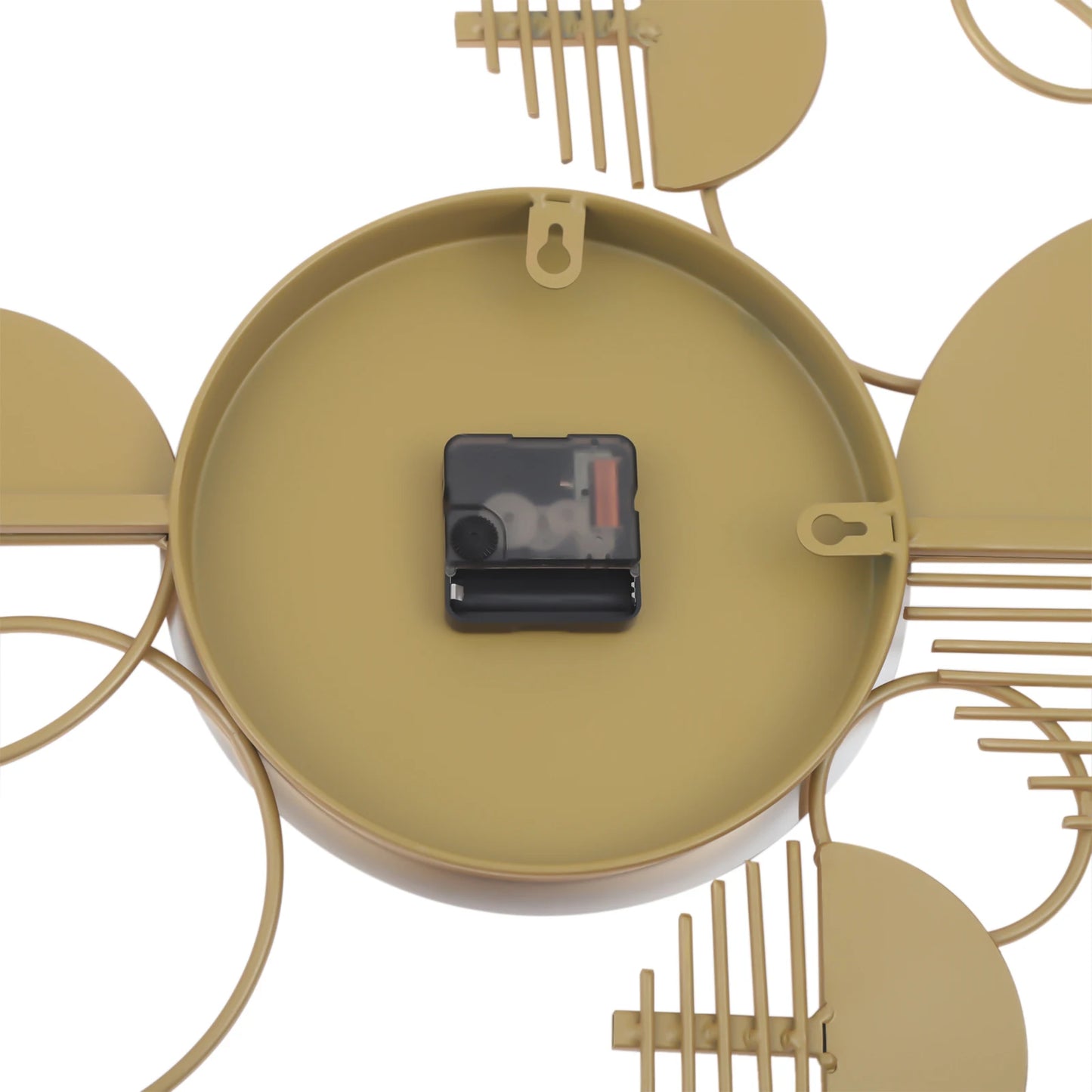 Modern Metal Wall Clock Battery Operated Silent Minimalist Decor