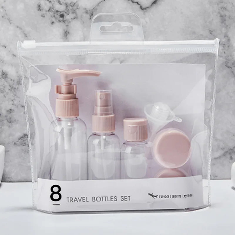 Perfume Bottle Set Spray Lotion Shampoo Shower Tube Bottling Refill Cosmetic Travel Liquid Container Portable Tool
