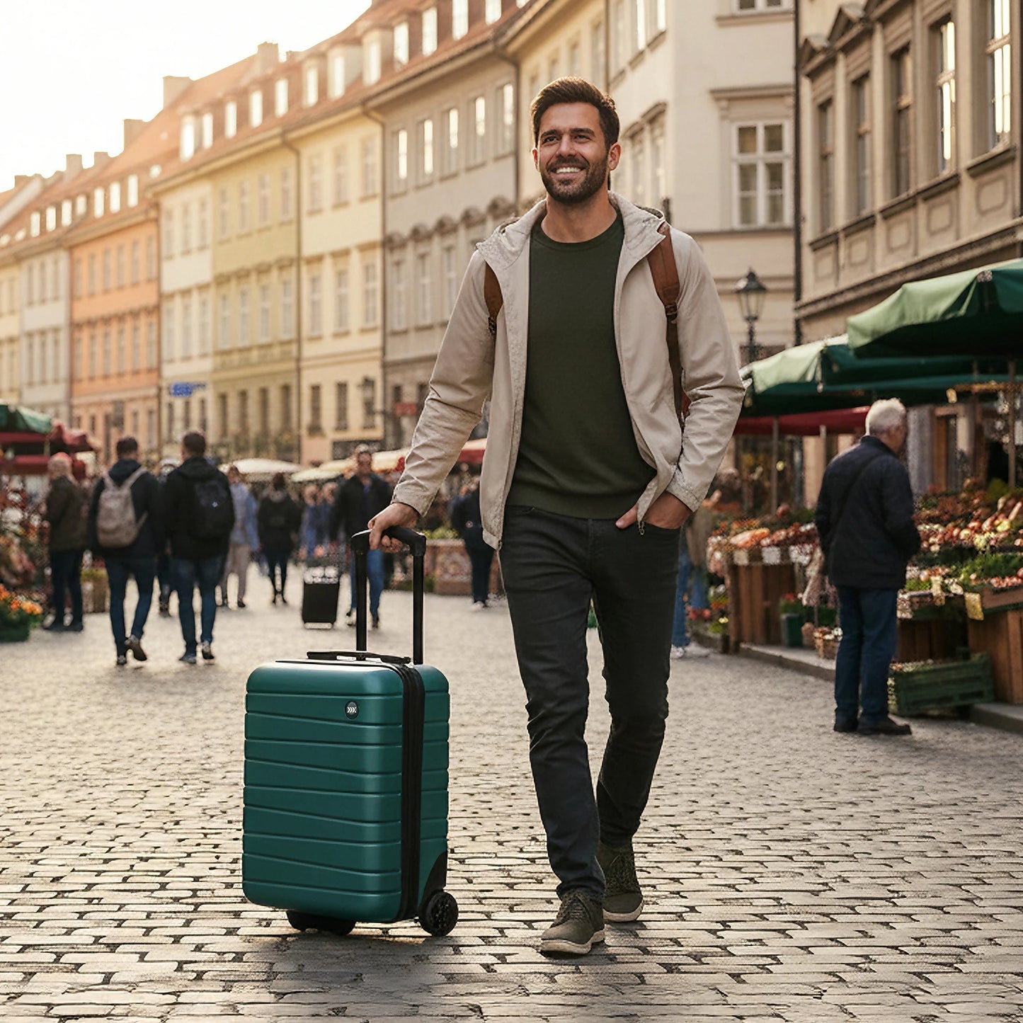 New York XPress Lightweight Hardshell Luggage Rolling Suitcase