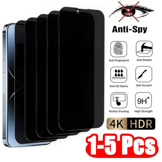 Anti Spy Privacy Tempered Glass Screen Protector iPhone Anti Fingerprint