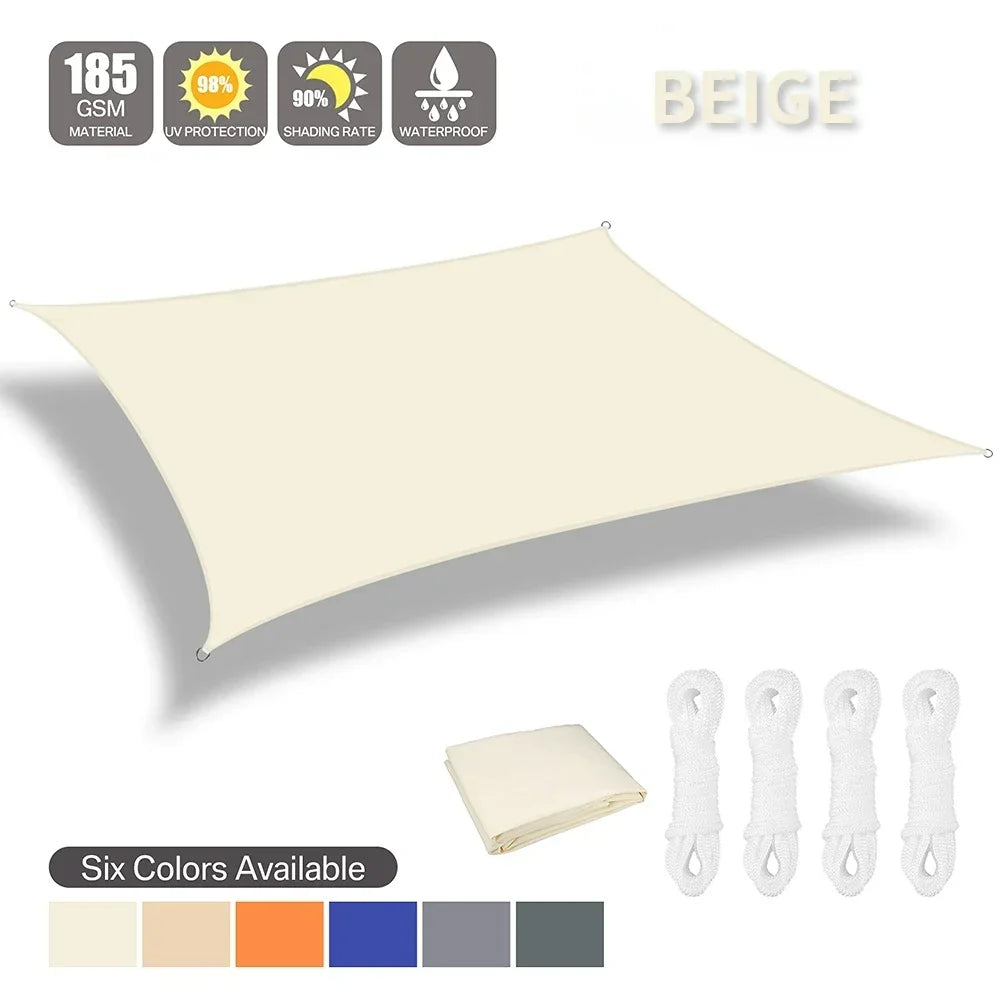 Waterproof Shade Sail For Outdoor Canopy And Patio