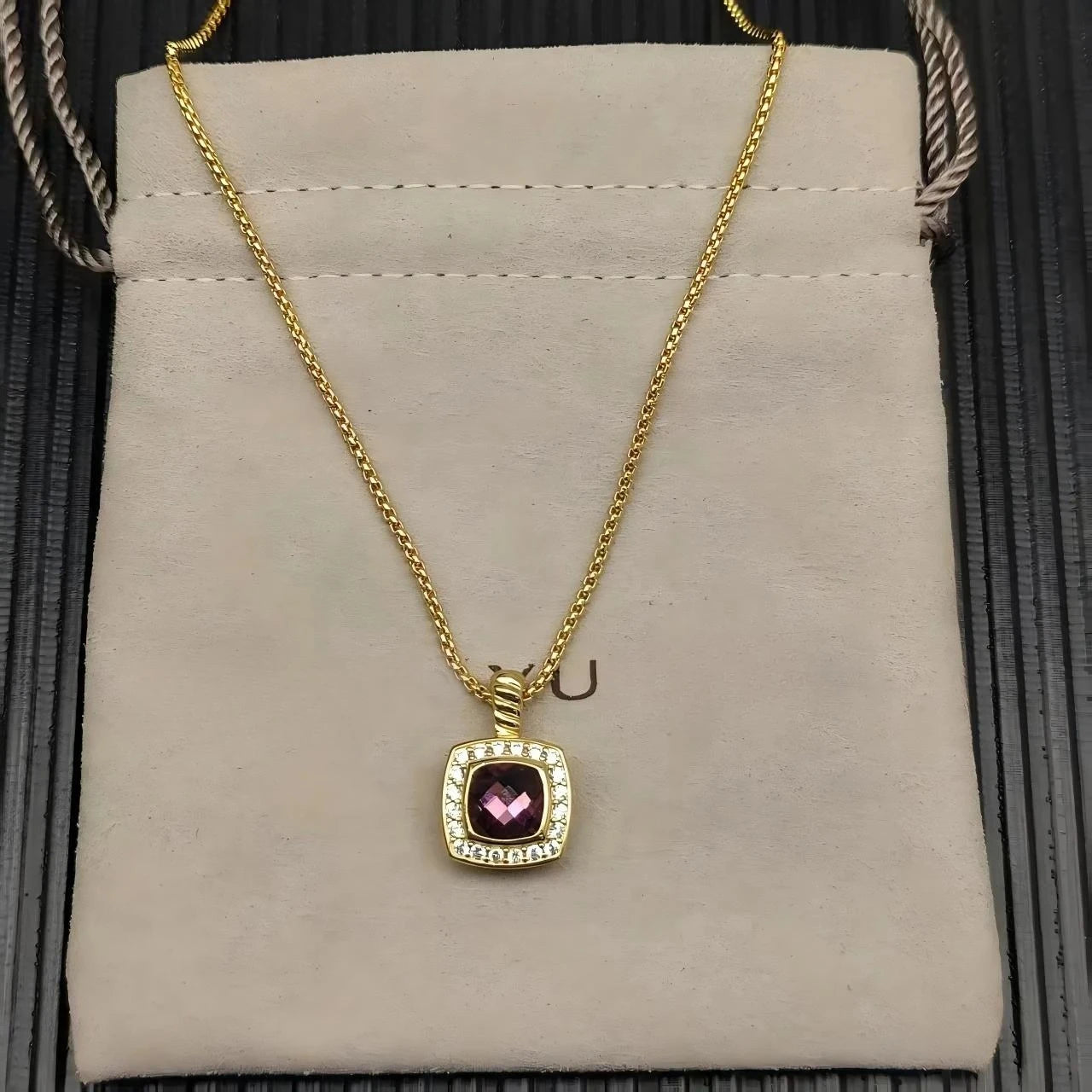 Versatile Zircon Pendant Necklace For Men And Women