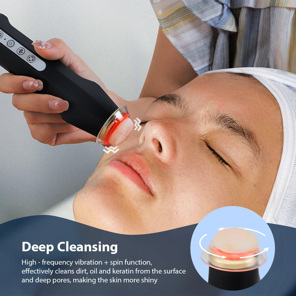 Portable CO2 Oxygen Bubble Facial Pen with 7 Color Photon Light  Aqua Skin Cleansing Beauty Machine Works With Serum Gel CO2 Pods for Home SPA Skin Care