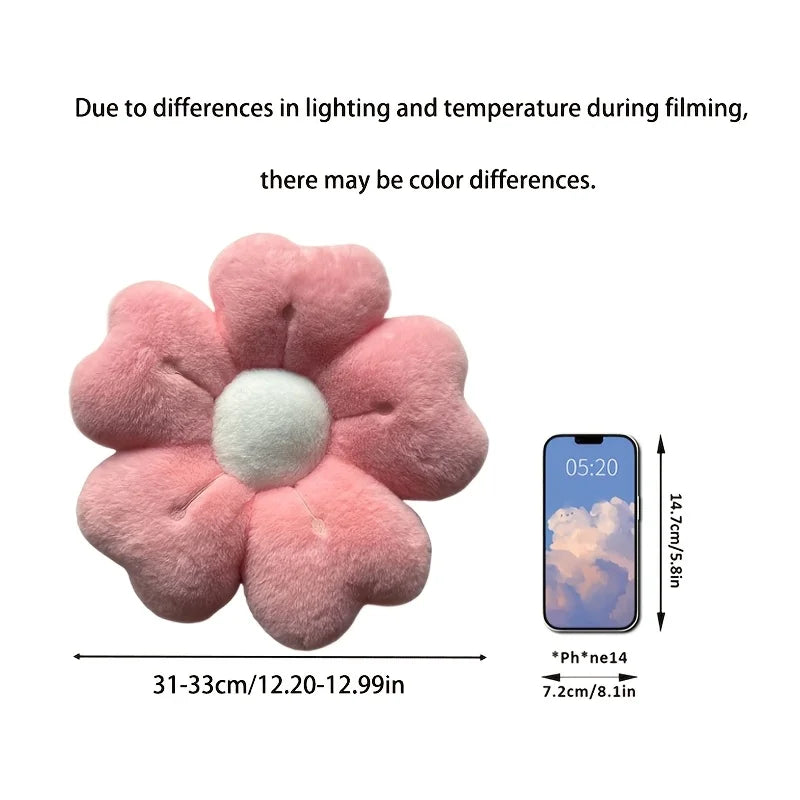 Soft Plush Daisy Throw Pillow Cushion For Bed And Sofa