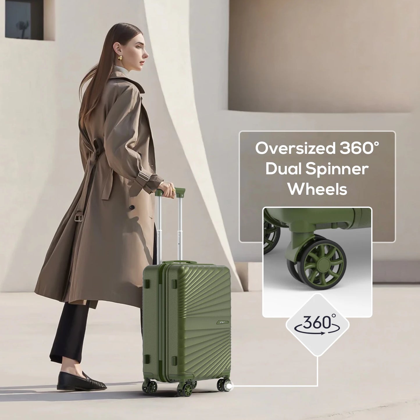Joyway 6-Piece Luggage Set Lightweight Durable TSA Lock