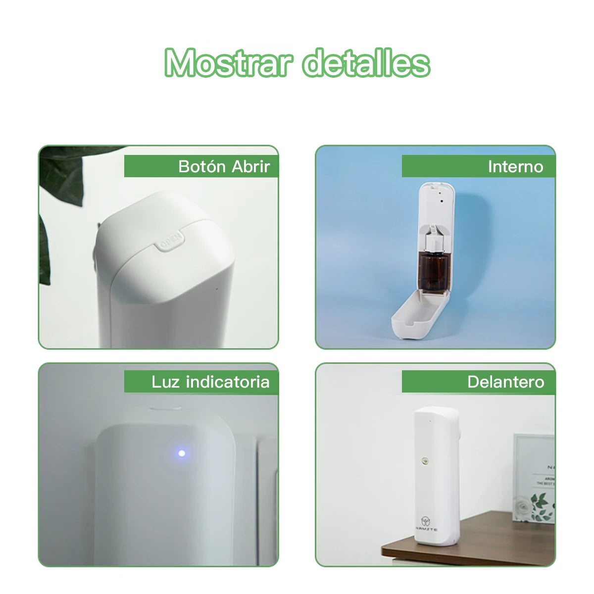 NAMSTE Plug in Wall Fragrance Diffuser Waterless Smart Flavoring Diffuser Essential Oils Home Room Fragrance Scent Air Machine