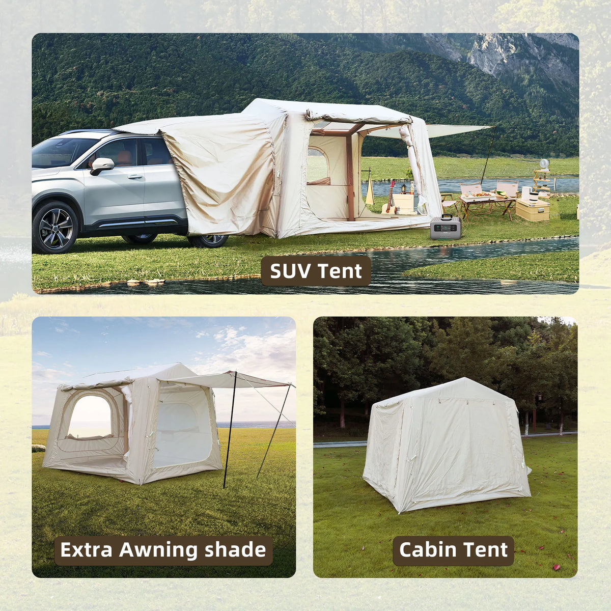 Waterproof Inflatable Camping Tent For Family Outdoor Use