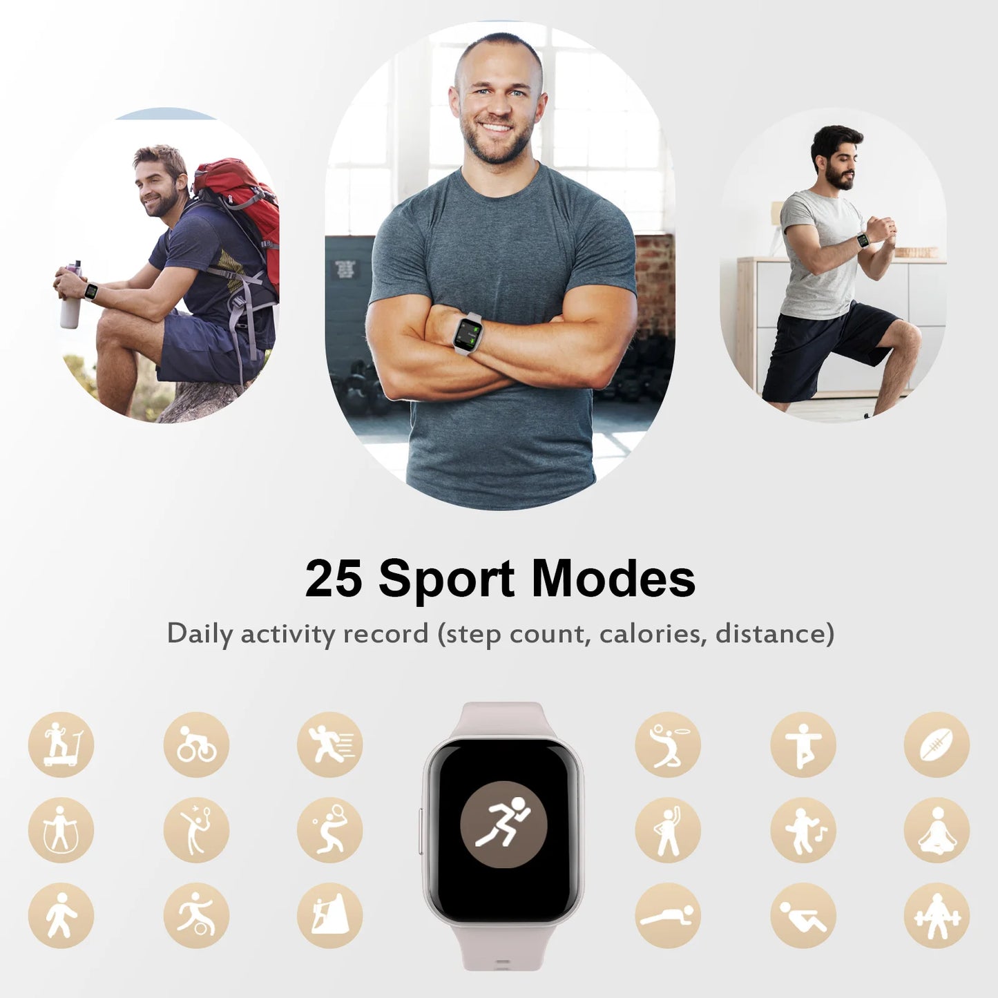 Nerunsa Smart Watch Fitness Tracker Pedometer Sleep Monitor