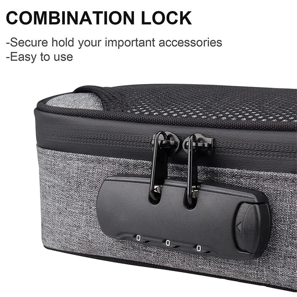 Odor Smell Proof Smoking Pipe Bag with Combination Lock Container Case Outdoor Travel Gift