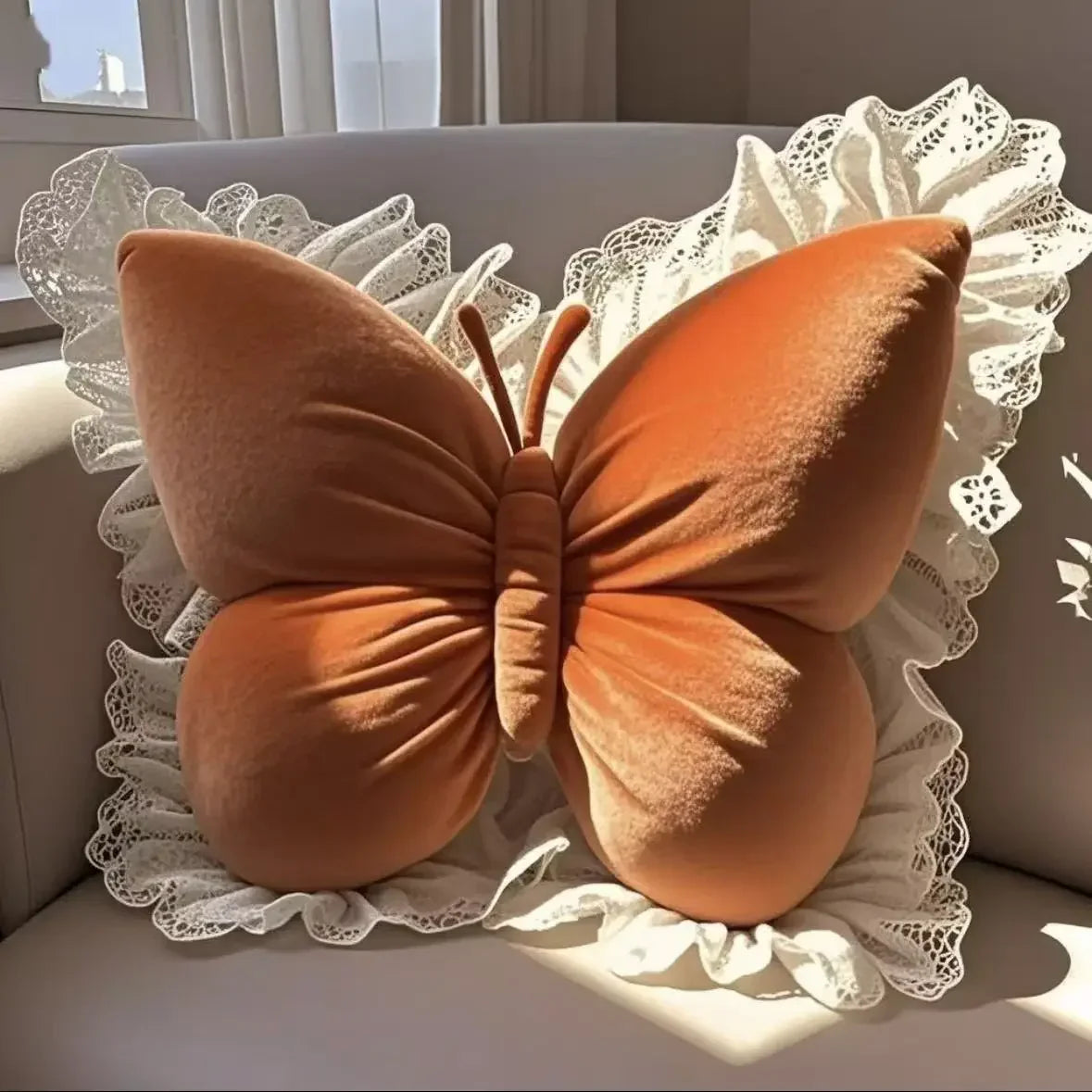 Princess Butterfly Decorative Pillow Cushion For Home Office Car Sofa