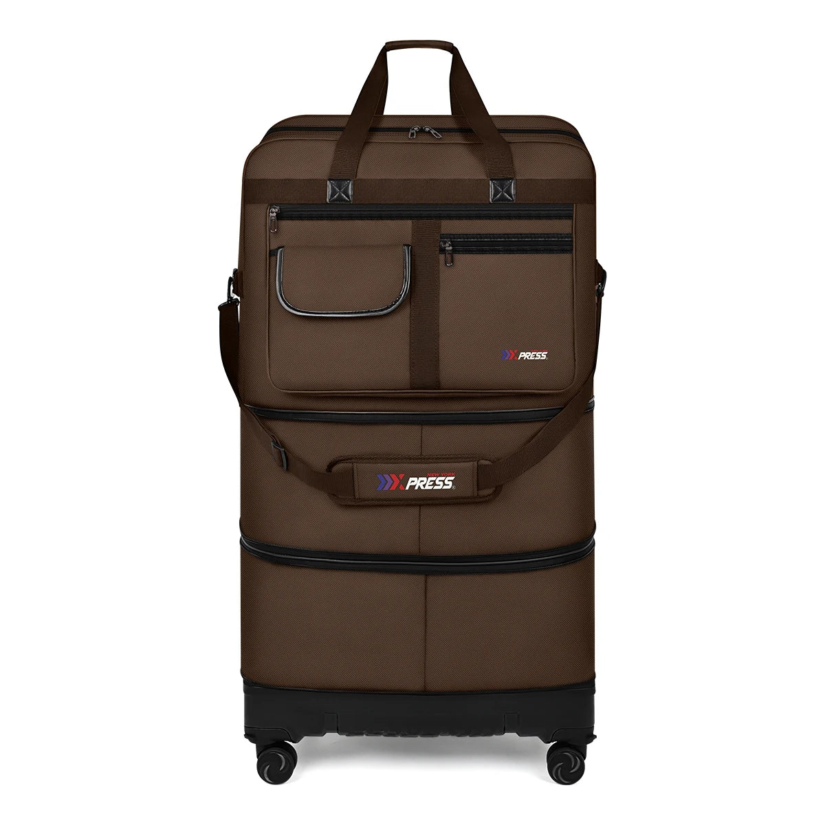New York XPress Foldable Rolling Travel Luggage With Wheels