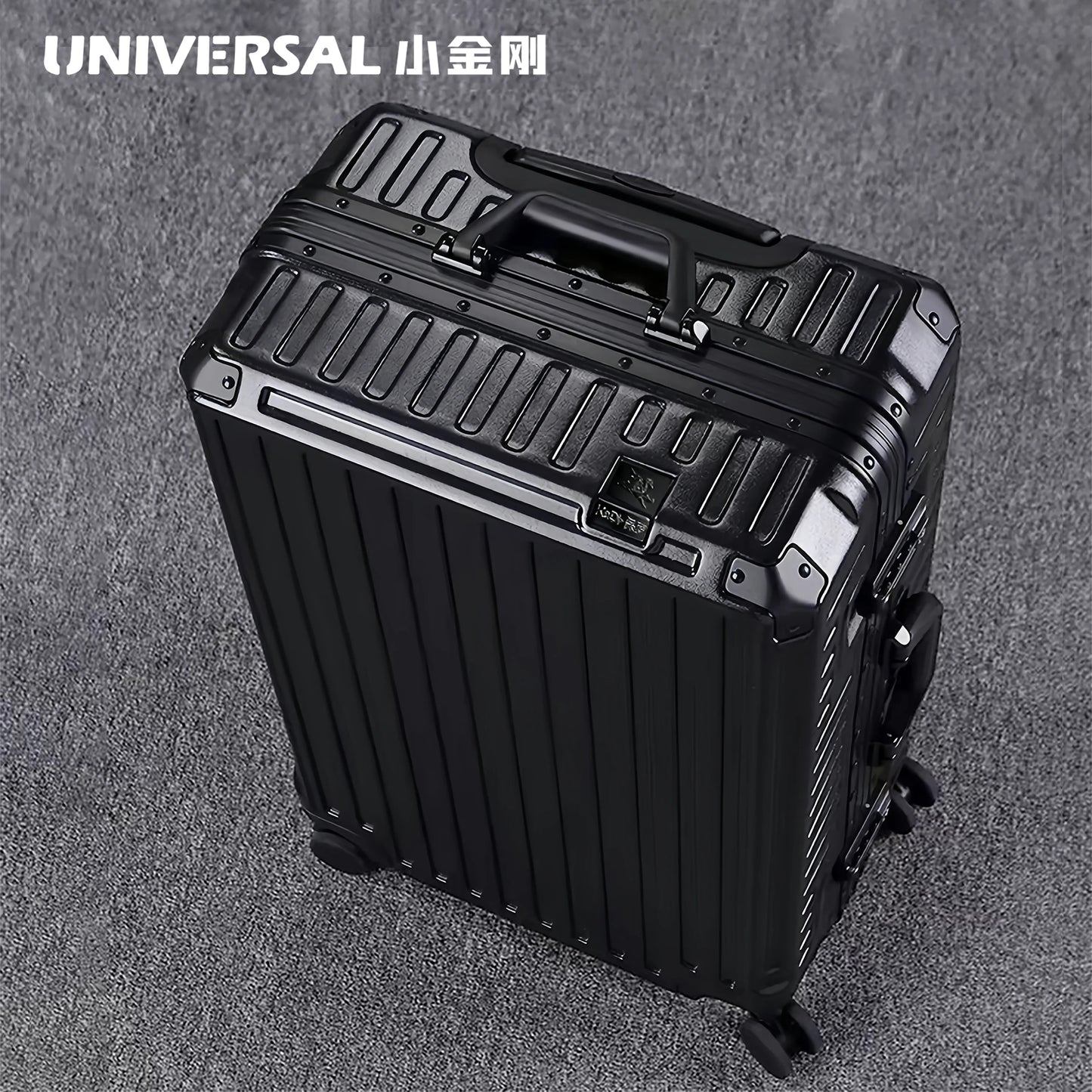 New ultra sturdy aluminum frame luggage,2-Pieces set 20 22 24 26 28 inch carry on luggage suitcase set  high aesthetic board case, universal wheel business travel box set, optional 20-28 inch