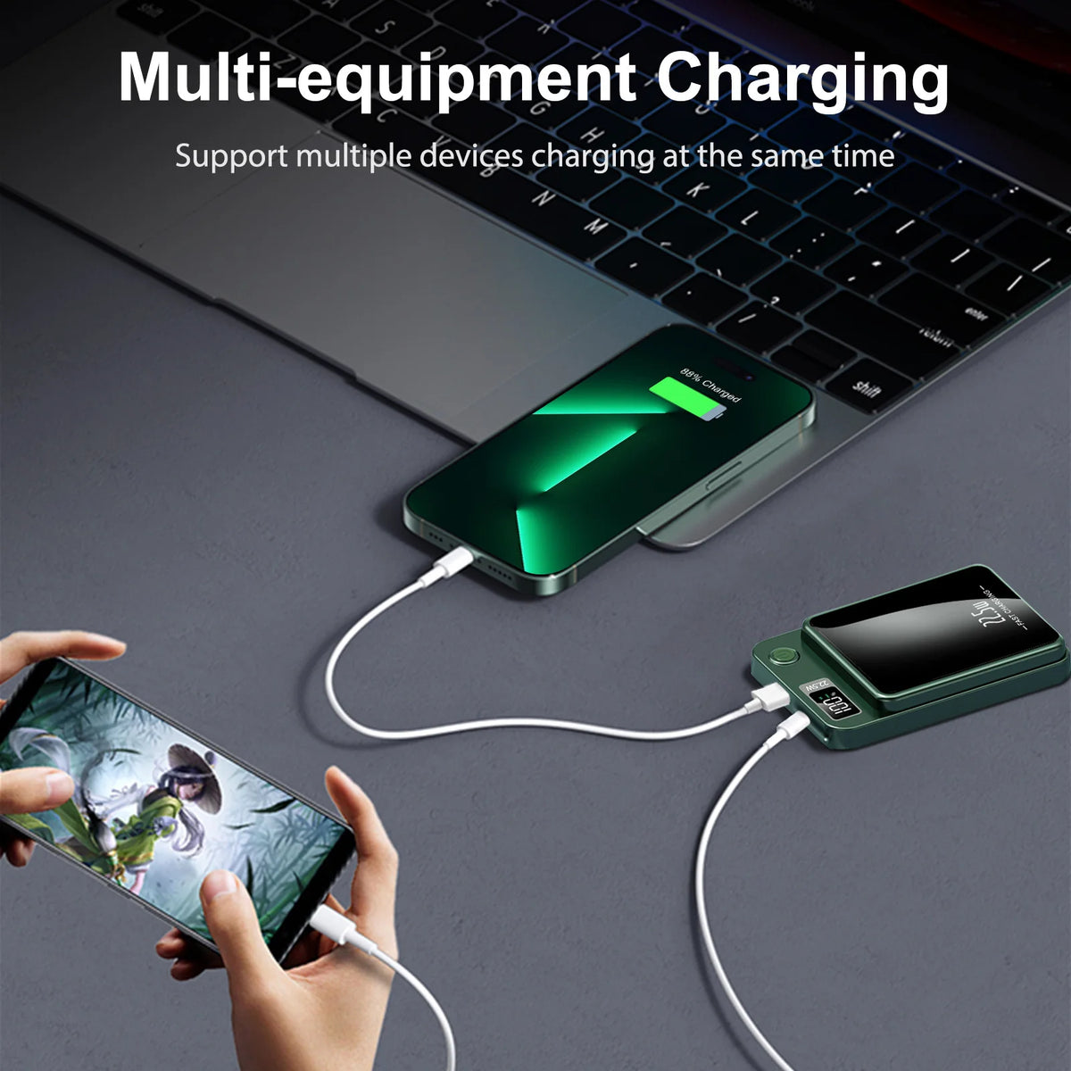 Wireless Magnetic Power Bank 10000 MAH Fast Charging Portable Charger