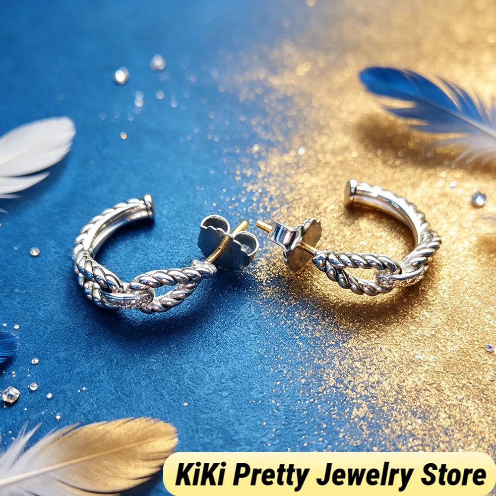 Sterling Silver Zircon Earrings 925 Elegant Gift Idea