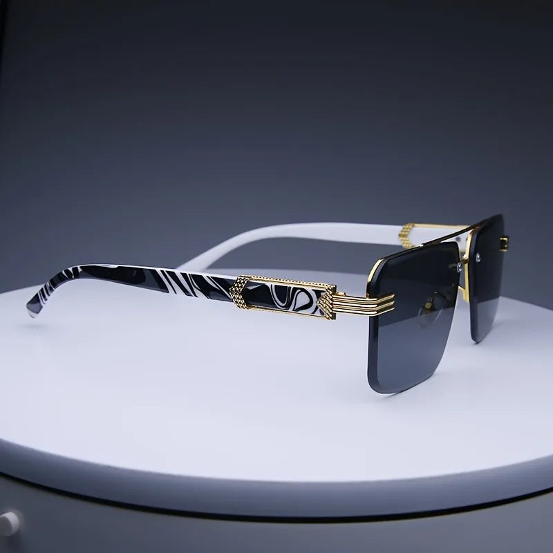 Rimless Sunglasses Frameless Classic Square Unisex UV Protection