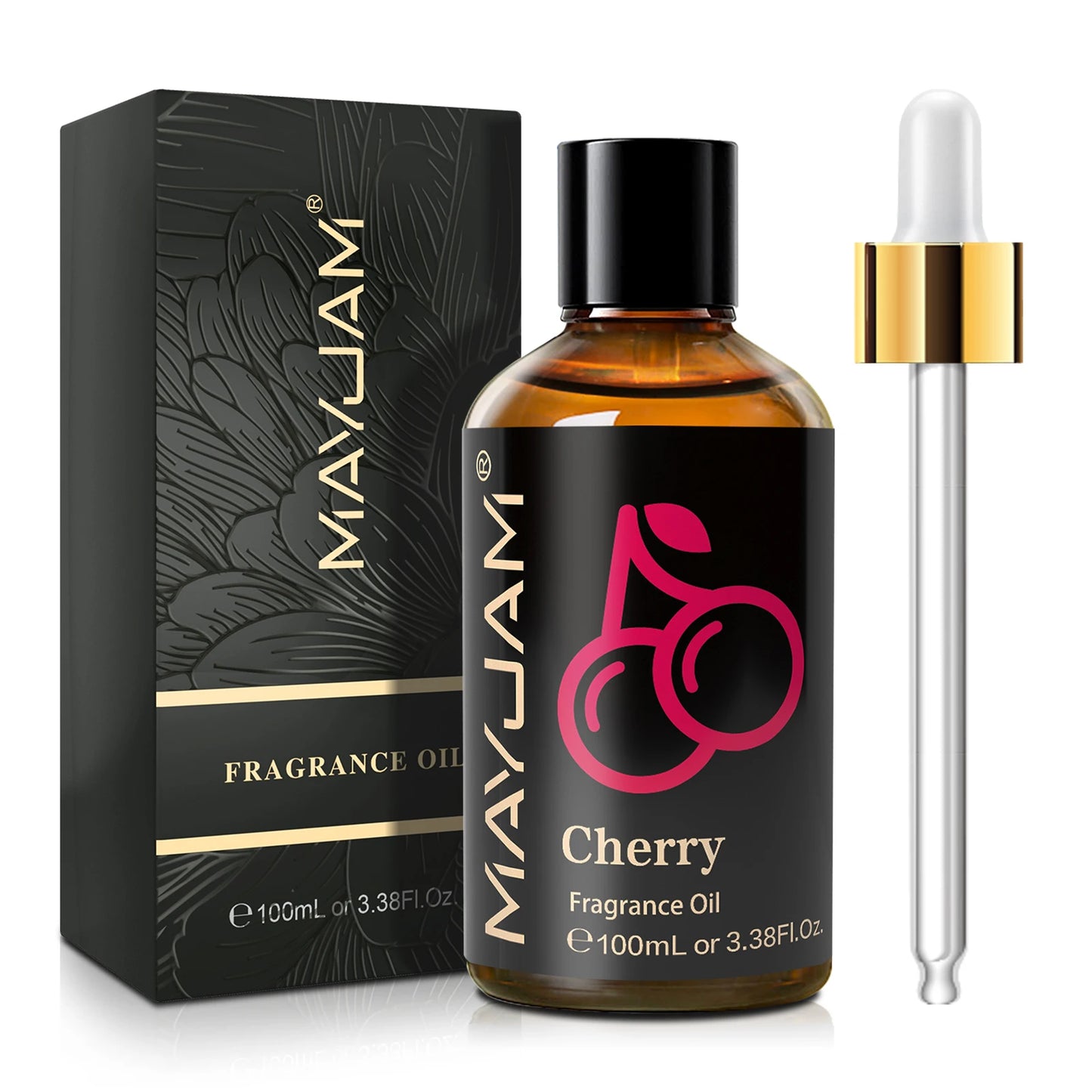 MAYJAM 100ml Fragrance Oil Coconut & Vanilla White Musk Sea Breeze Baby Powder Dragons Blood Sweet Tobacco Freesia for Aromatherapy Diffuser Humidifier Burner, Strawberry Watermelon Cherry Coconut Cranberry Fruit Essential Oi