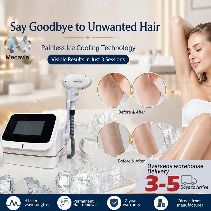 5000w Mini Ice Platinum Epilator 808nm Diode  Hair Removal  Machine Skin Rejuvenation Affordable Options for Beauty Studios
