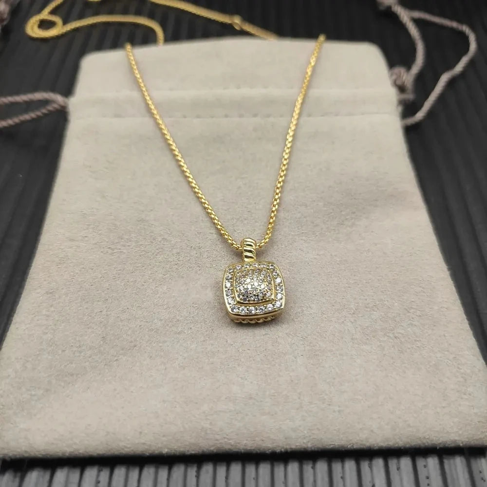 Versatile Zircon Pendant Necklace For Men And Women