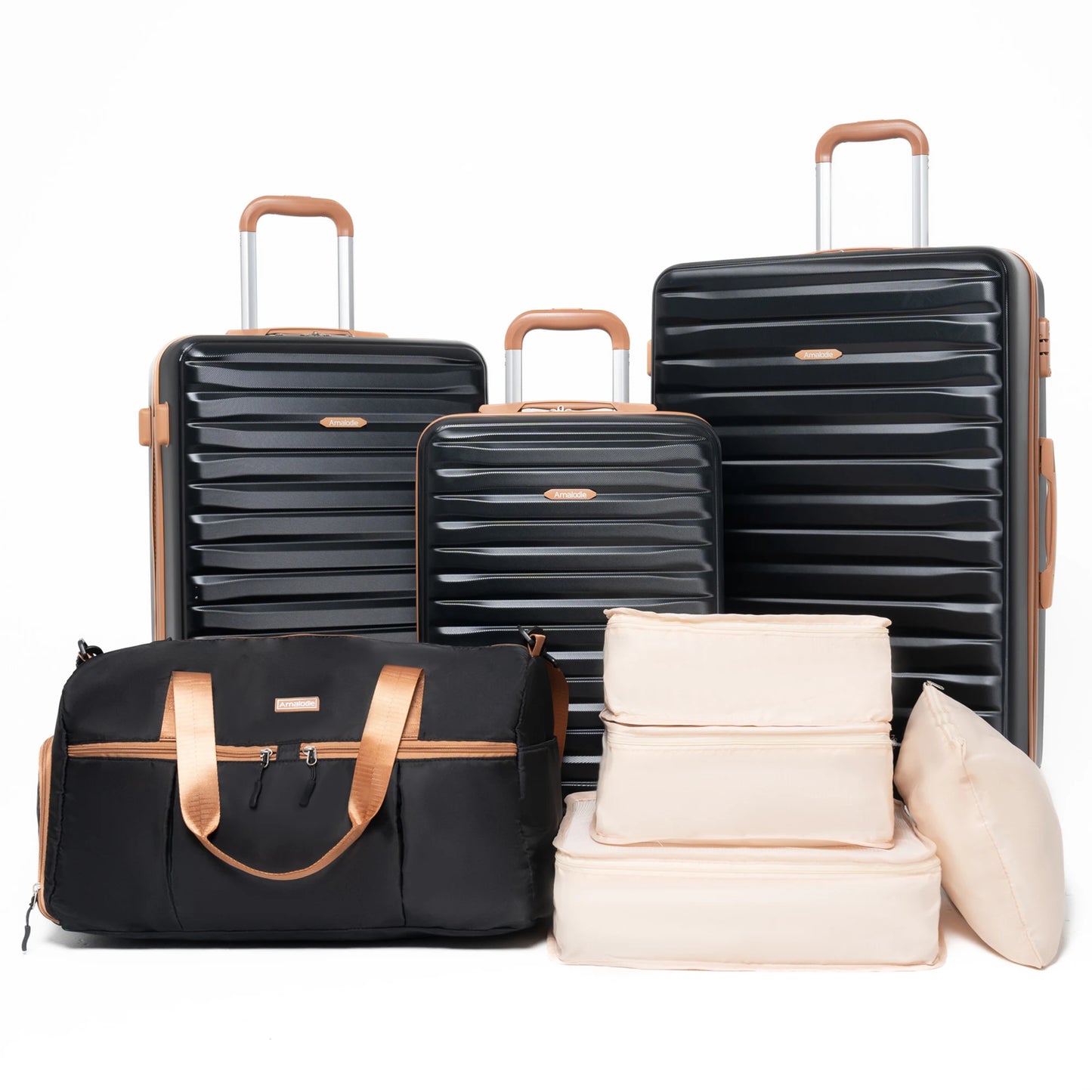 Travelhouse CN 8-Piece ABS Hard Case Luggage Set With TSA Lock