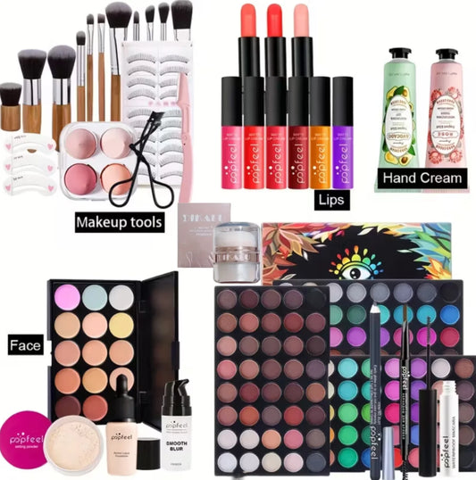 POPFEEL All In One Full Face Makeup Kit With Brush