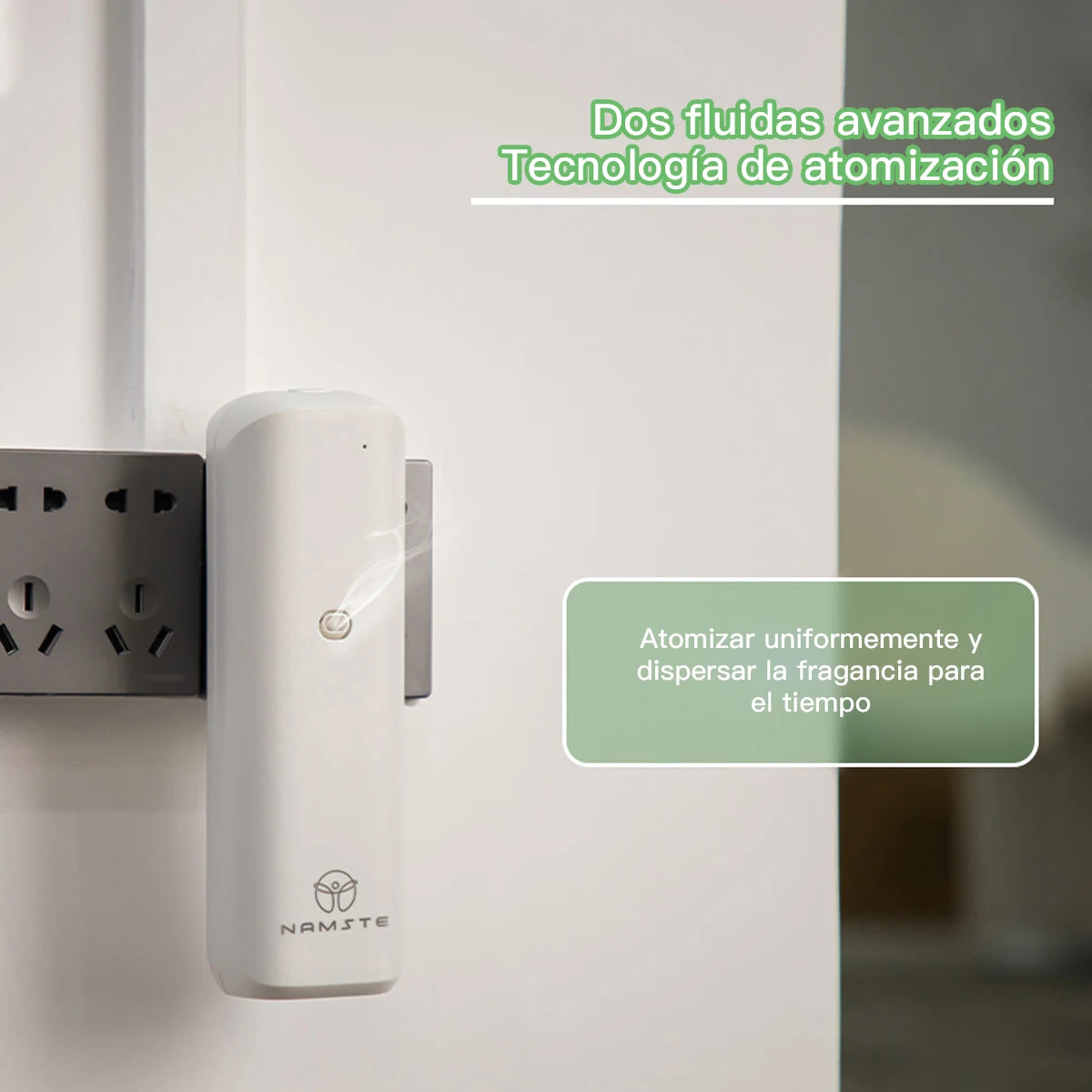 NAMSTE Plug in Wall Fragrance Diffuser Waterless Smart Flavoring Diffuser Essential Oils Home Room Fragrance Scent Air Machine