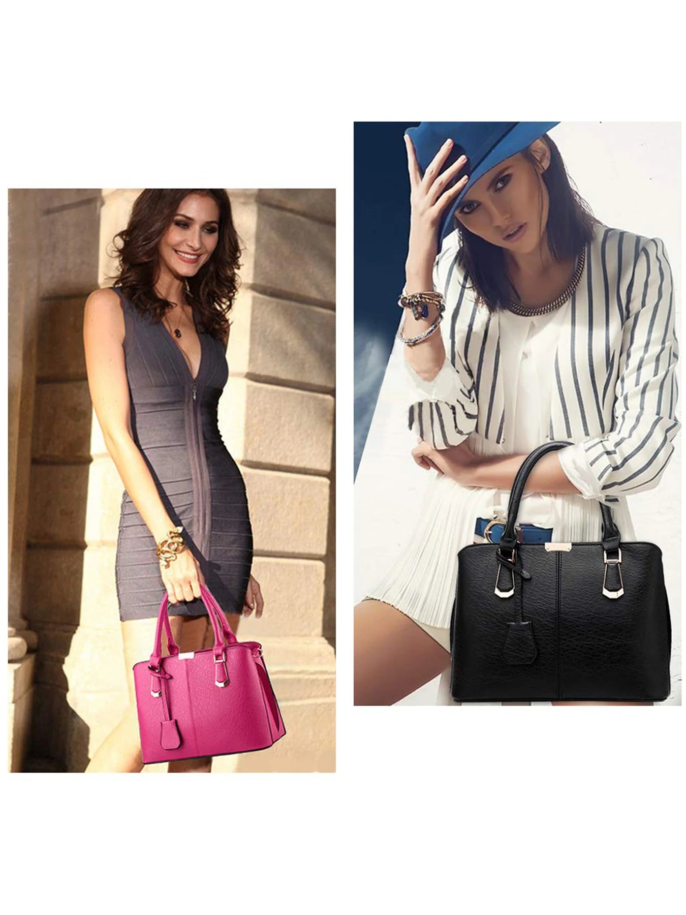 Pahajim Fashion Women's Handbag PU Leather Adjustable Handle Satchel Shoulder Bags Ladies Tote Casual for Outdoor Working Gifts for Women