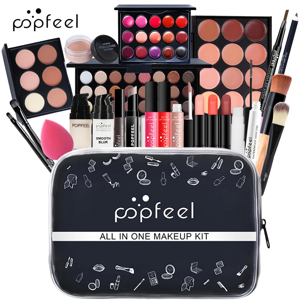 POPFEEL Travel Makeup Set Portable Complete Collection