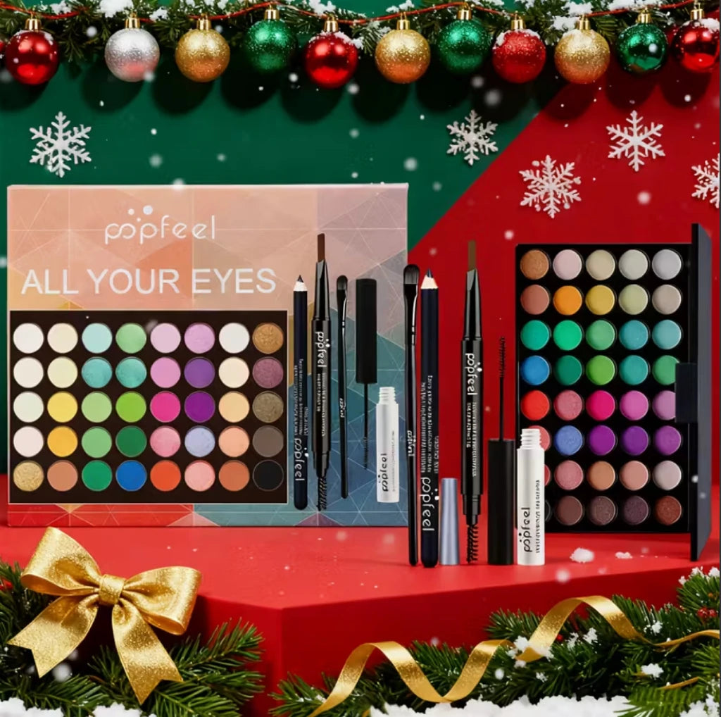 POPFEEL All In One Full Face Makeup Kit Brush Mascara