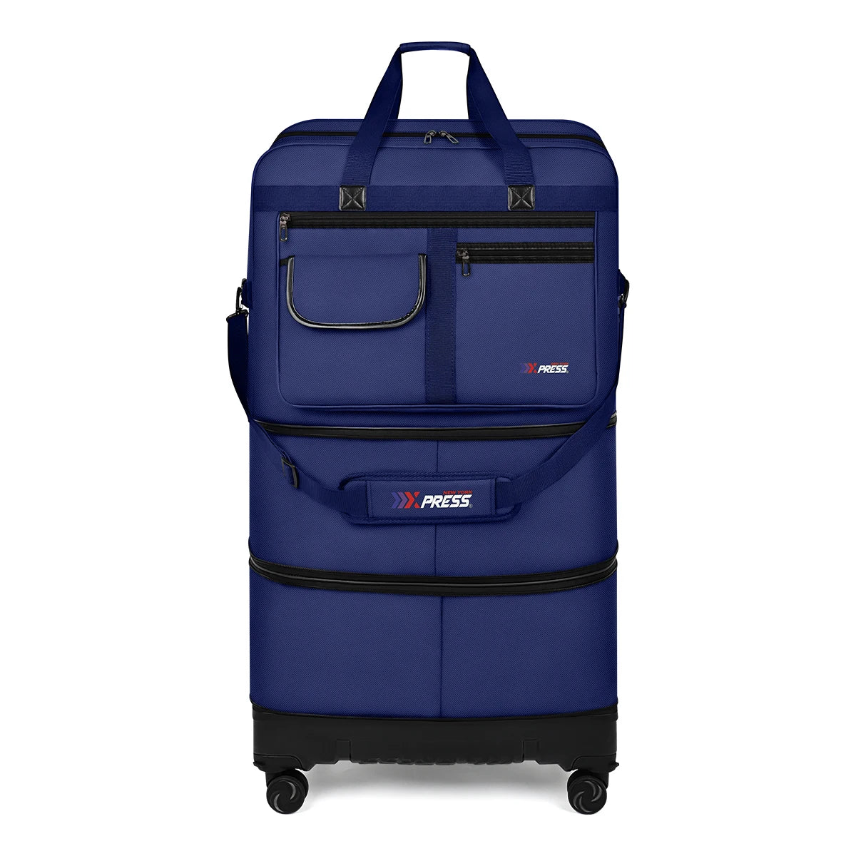 New York XPress Foldable Rolling Travel Luggage With Wheels