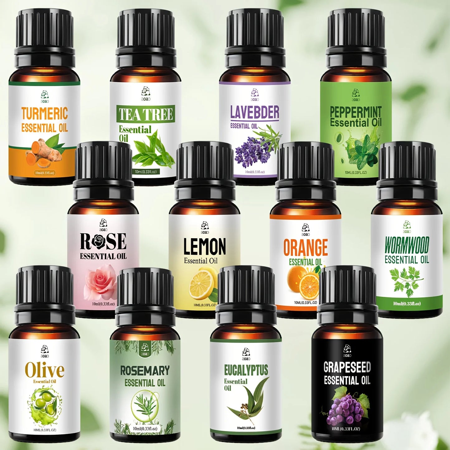 Aoao 12pc Skin Care Essential Oil Set For Massage Facial